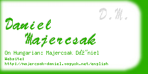 daniel majercsak business card